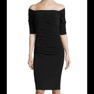 Laundry Shelli Segal Off-the-Shoulder Ruched Dress